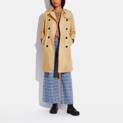 Coach Outlet Icon Trench Coat In Organic Cotton And Recycled Polyester