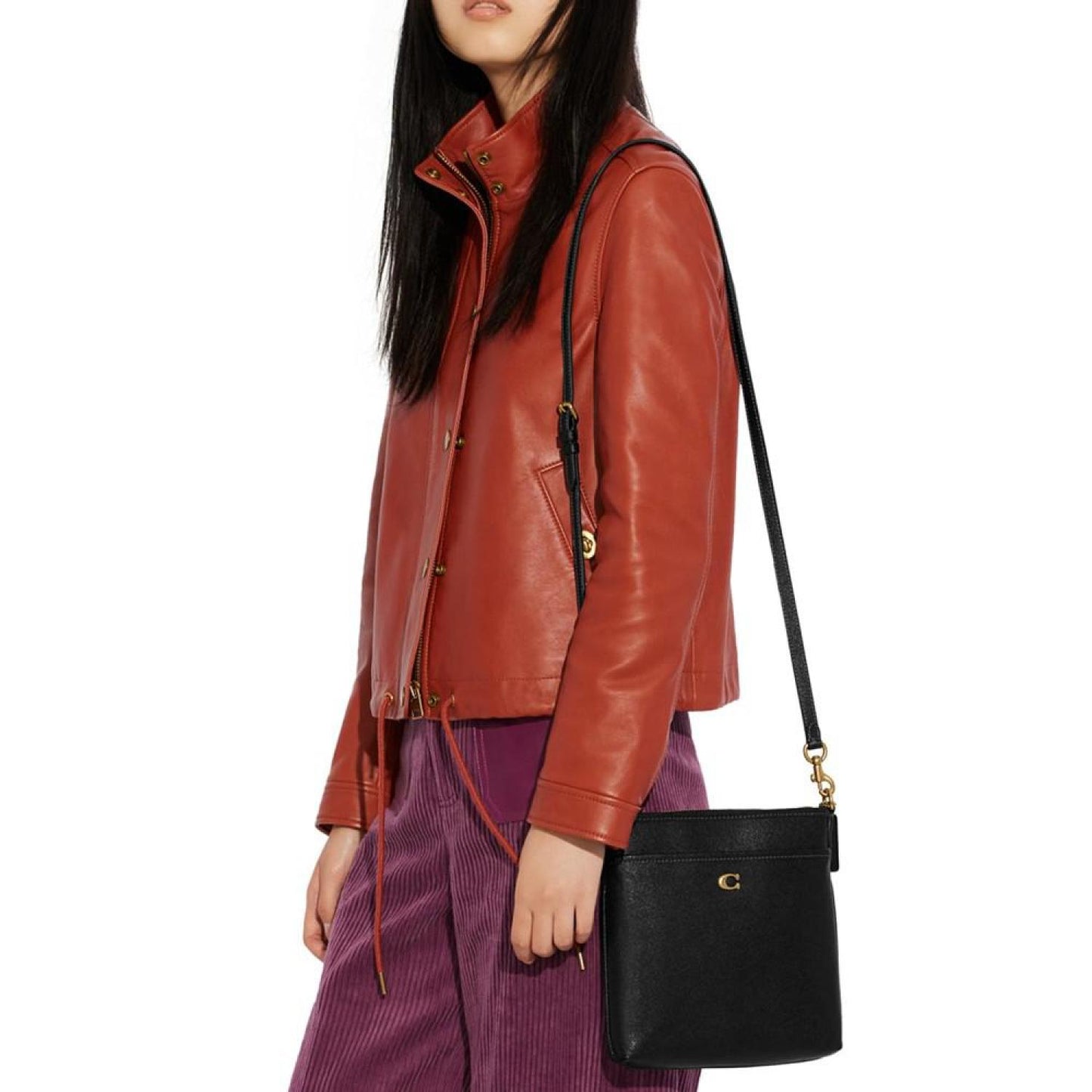 Crossgrain Leather Kitt Crossbody