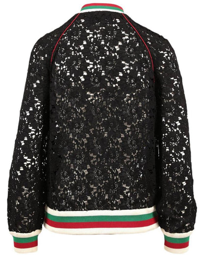 Gucci Flower Leaf Bomber Jacket