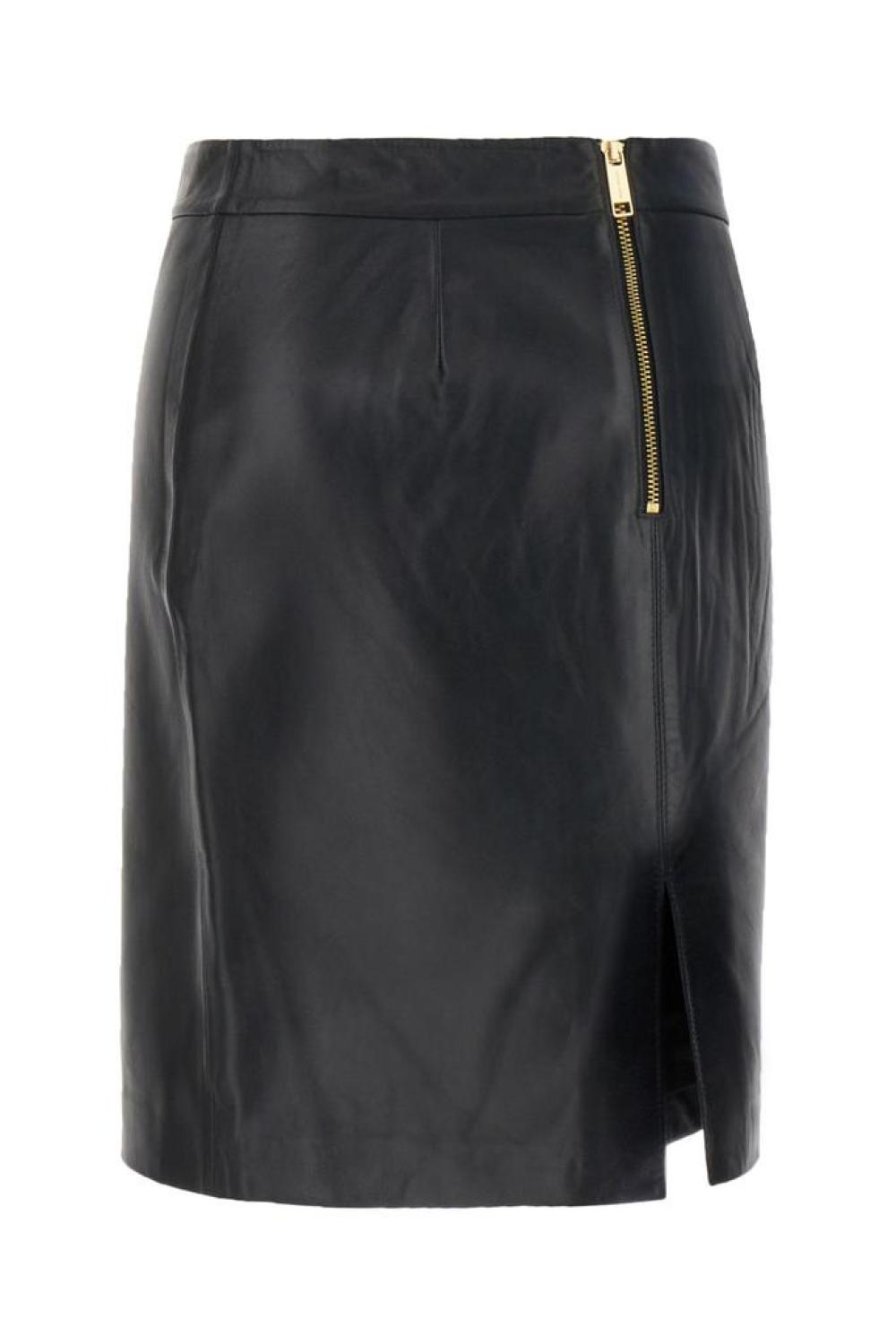 Michael Michael Kors Half-Zip Fitted Midi Skirt