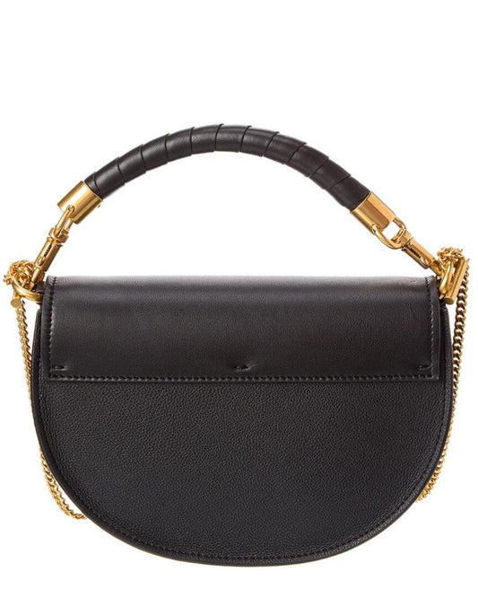 Chloé Marcie Chain Flap Leather & Suede Shoulder Bag