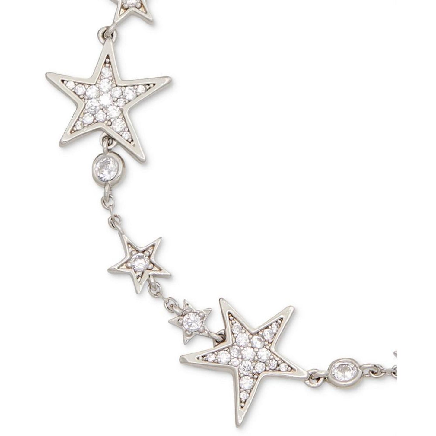 Silver-Tone You're A Star Tennis Bracelet