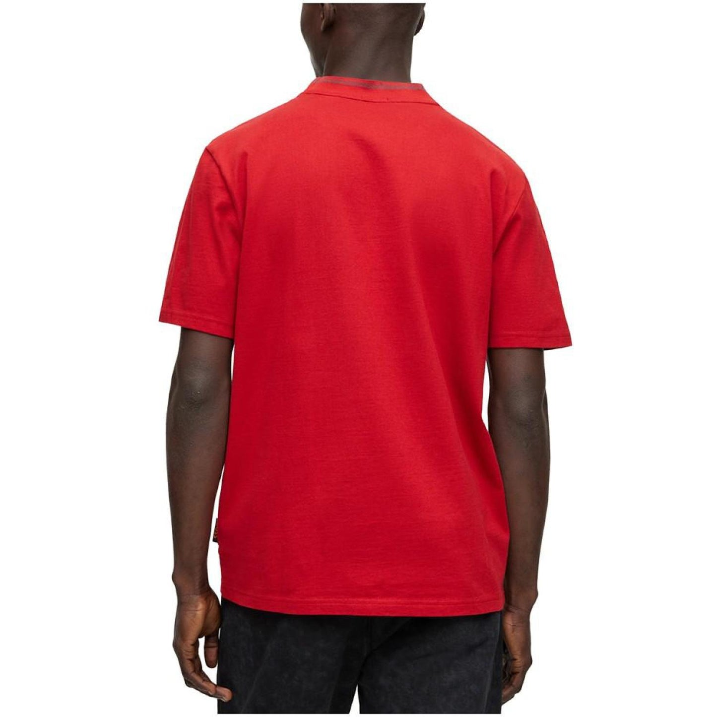 Men's Detailed Collarband Relaxed-Fit T-shirt