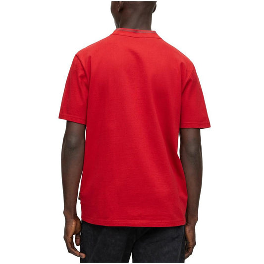 Men's Detailed Collarband Relaxed-Fit T-shirt