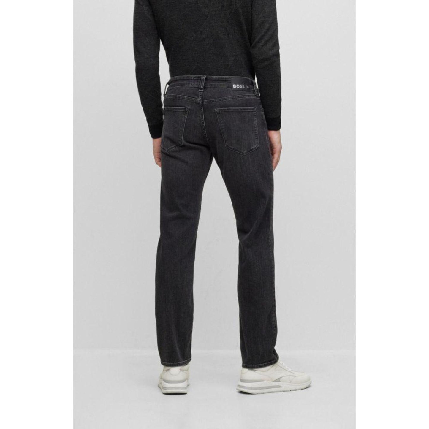 Regular-fit jeans in black Coolmax denim