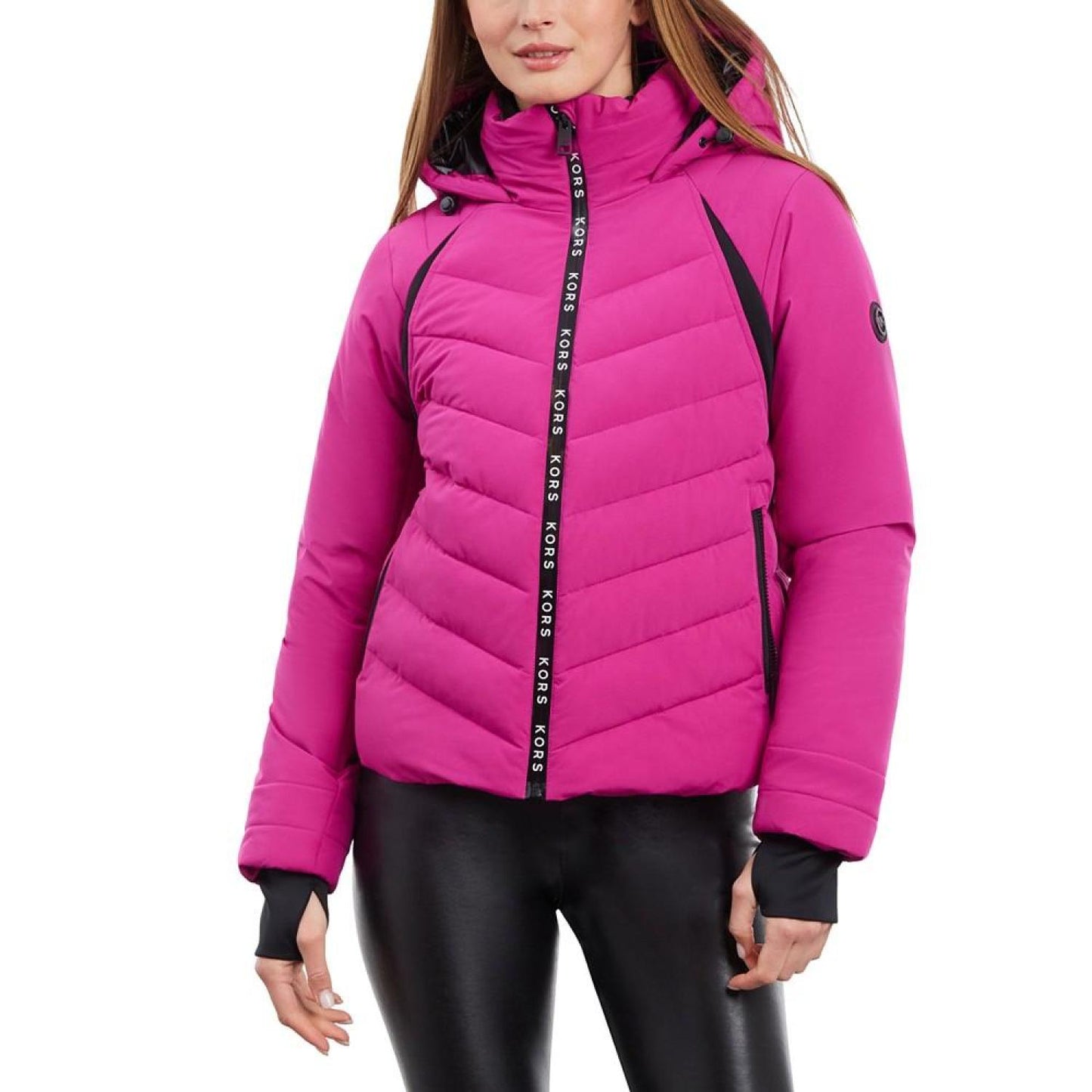 Women's Logo Hooded Puffer Coat