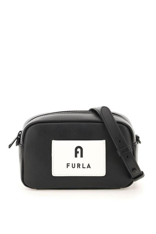 Furla Iris Zipped Logo Patch Mini Crossbody Bag