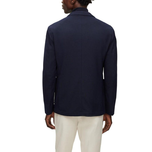 Men's Double-Breasted Slim-Fit Jacket