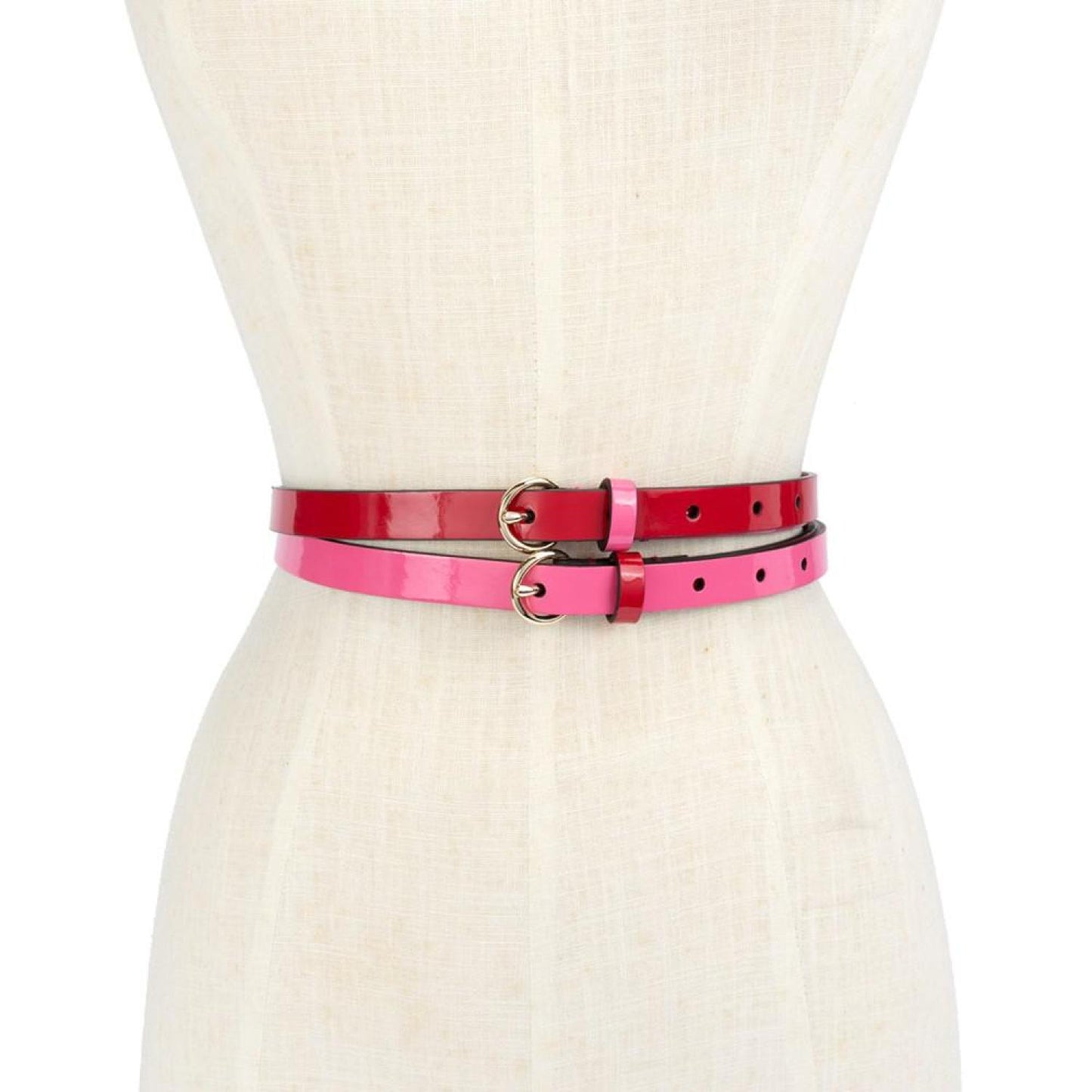 Women's 2-Pc. Patent Leather Belts