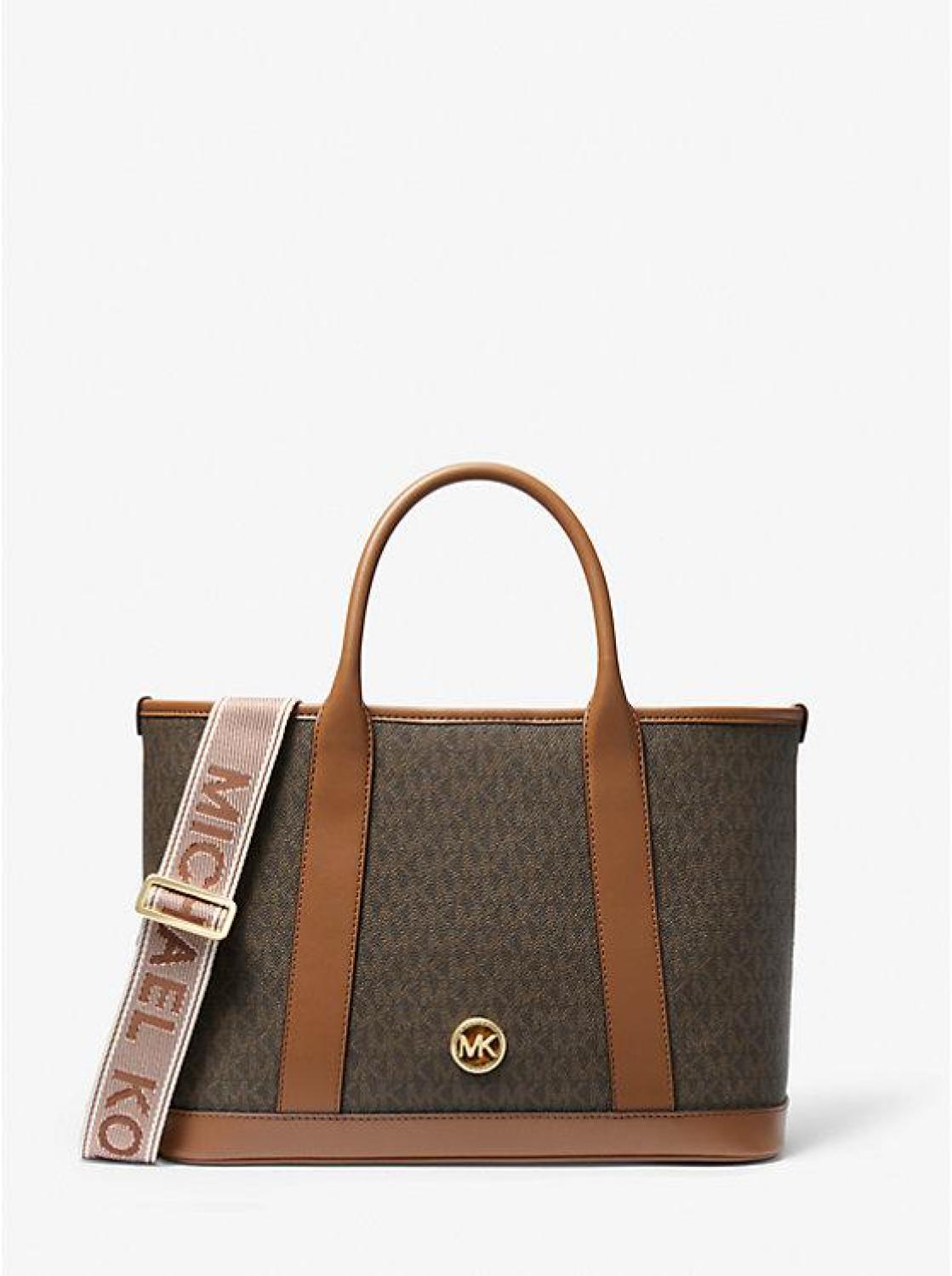 Luisa Medium Signature Logo Satchel