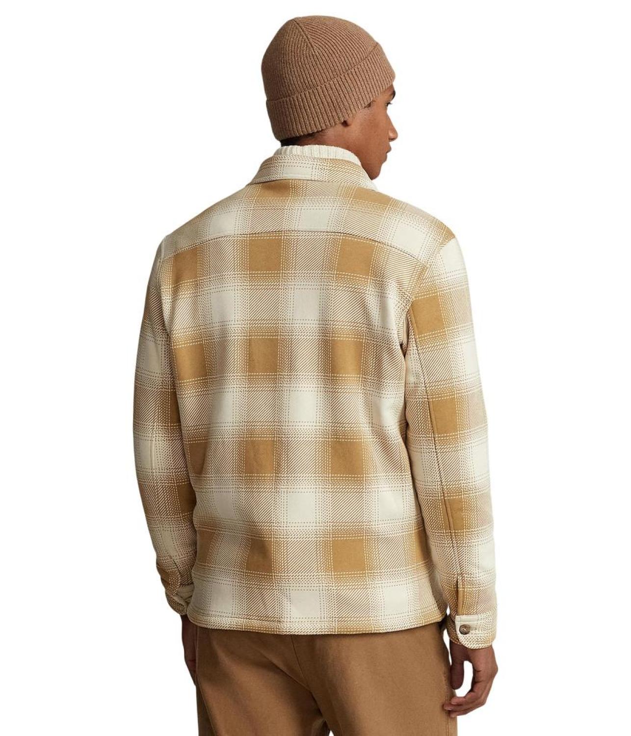 Plaid Fleece Shirt Jacket