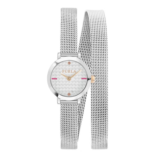 Furla Women's Vittoria Silver Dial Stainless Steel Watch