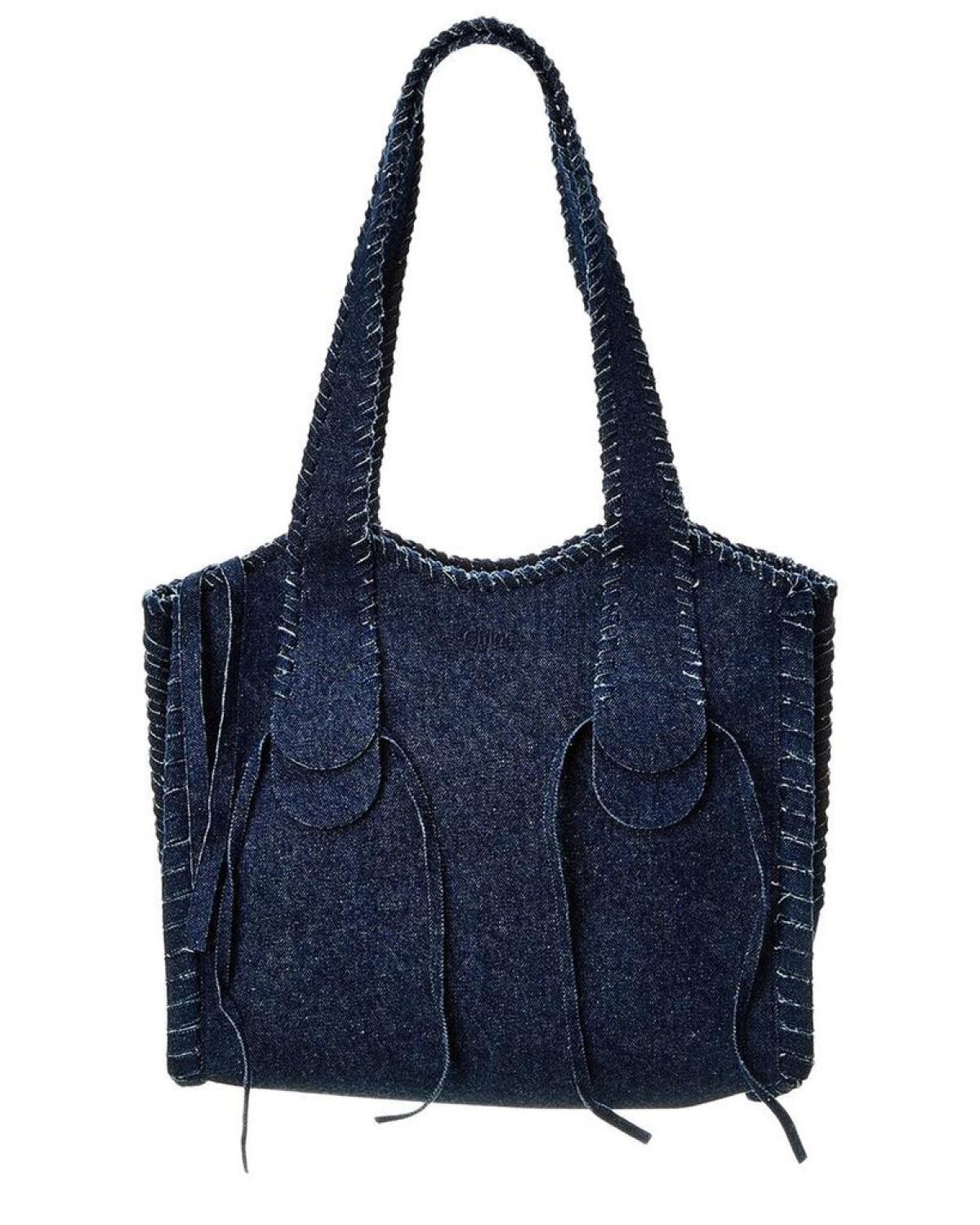 Chloé Mony Medium Denim Tote