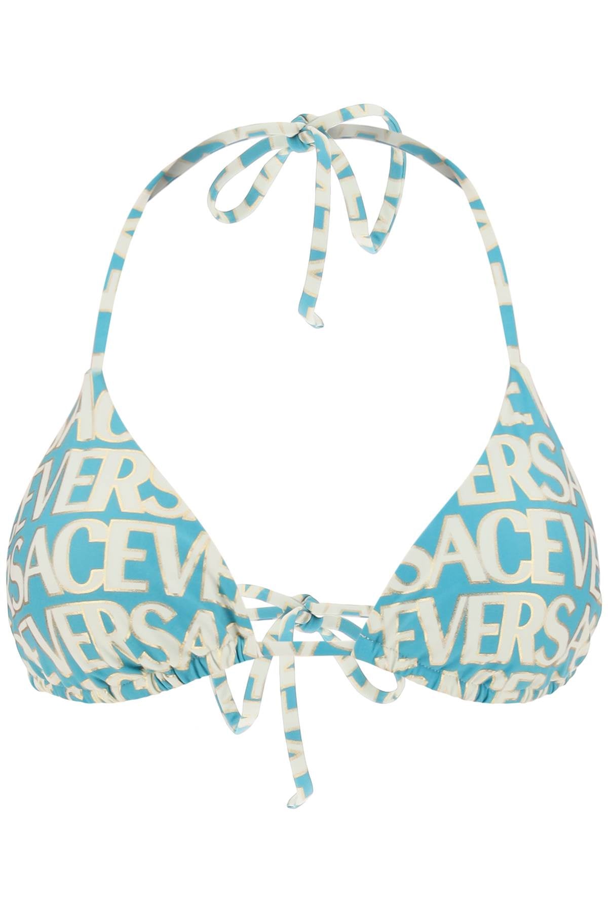 Versace versace allover bikini top