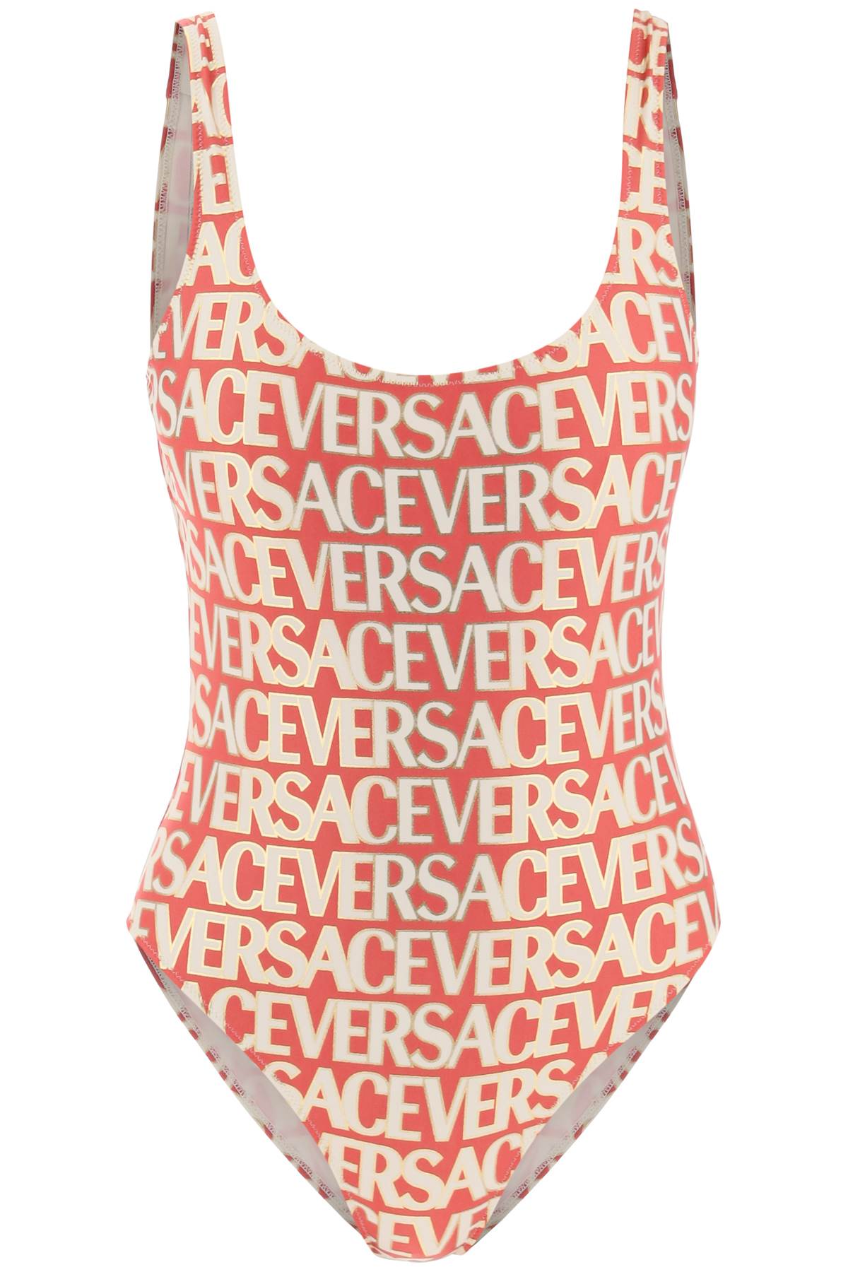 Versace versace allover one-piece swimwear