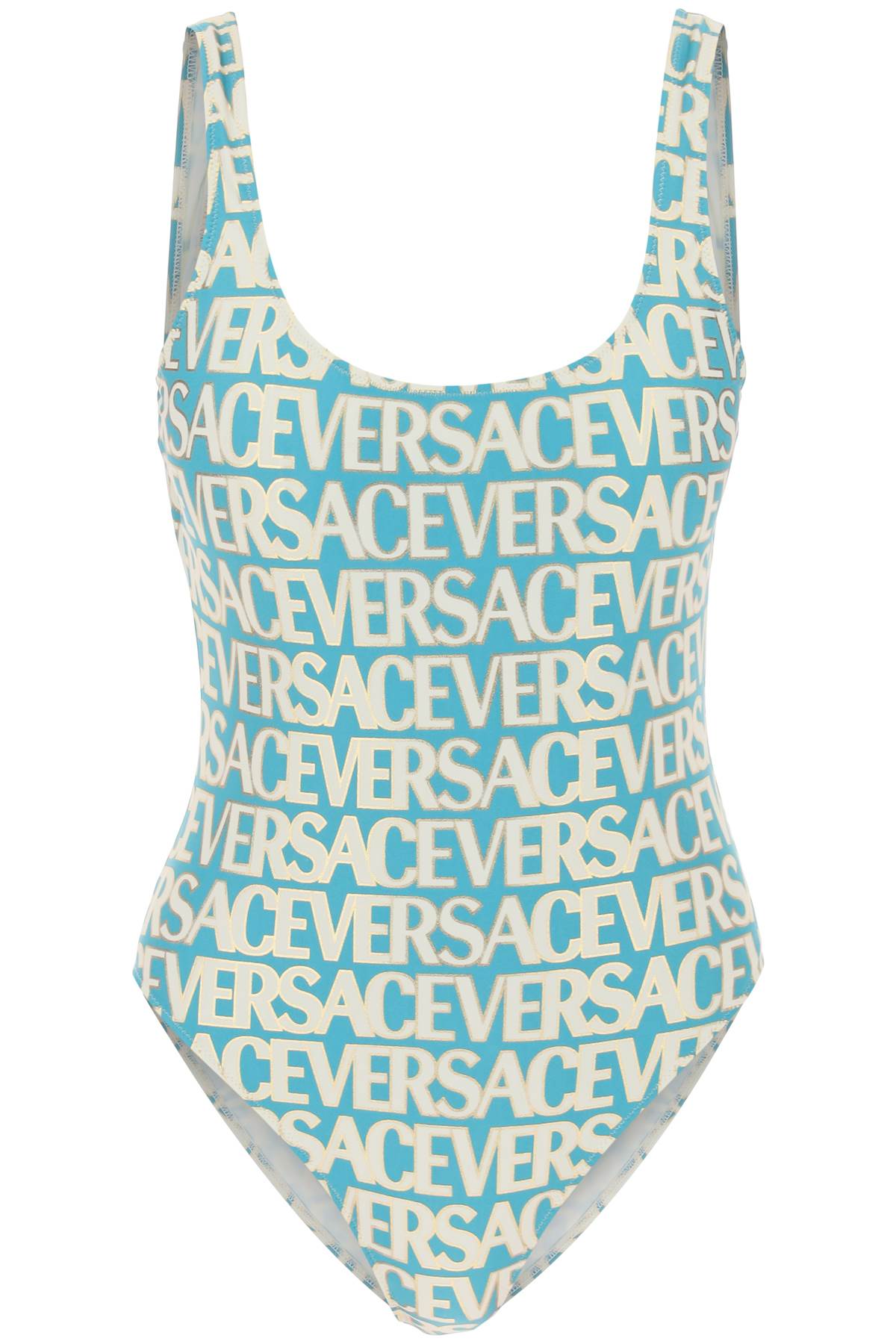 Versace versace allover one-piece swimwear