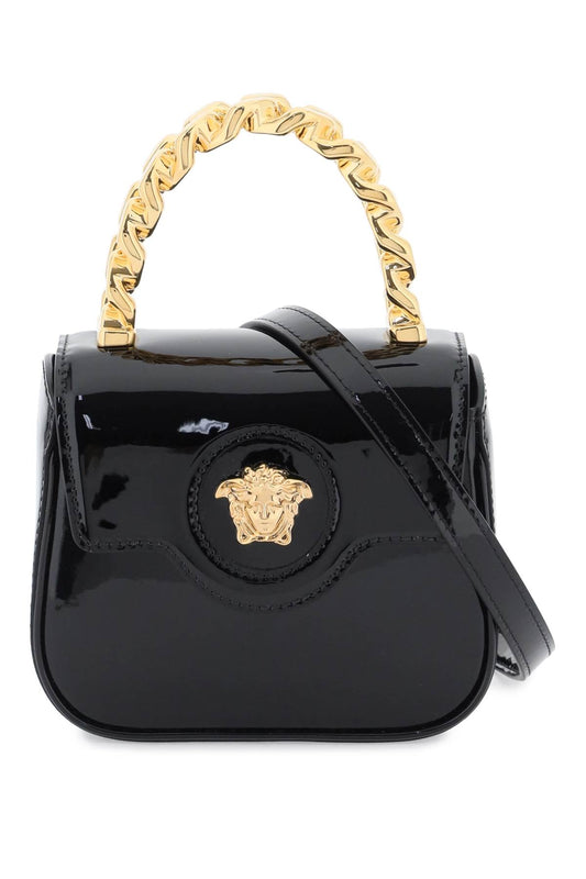 Versace patent leather 'la medusa' mini bag