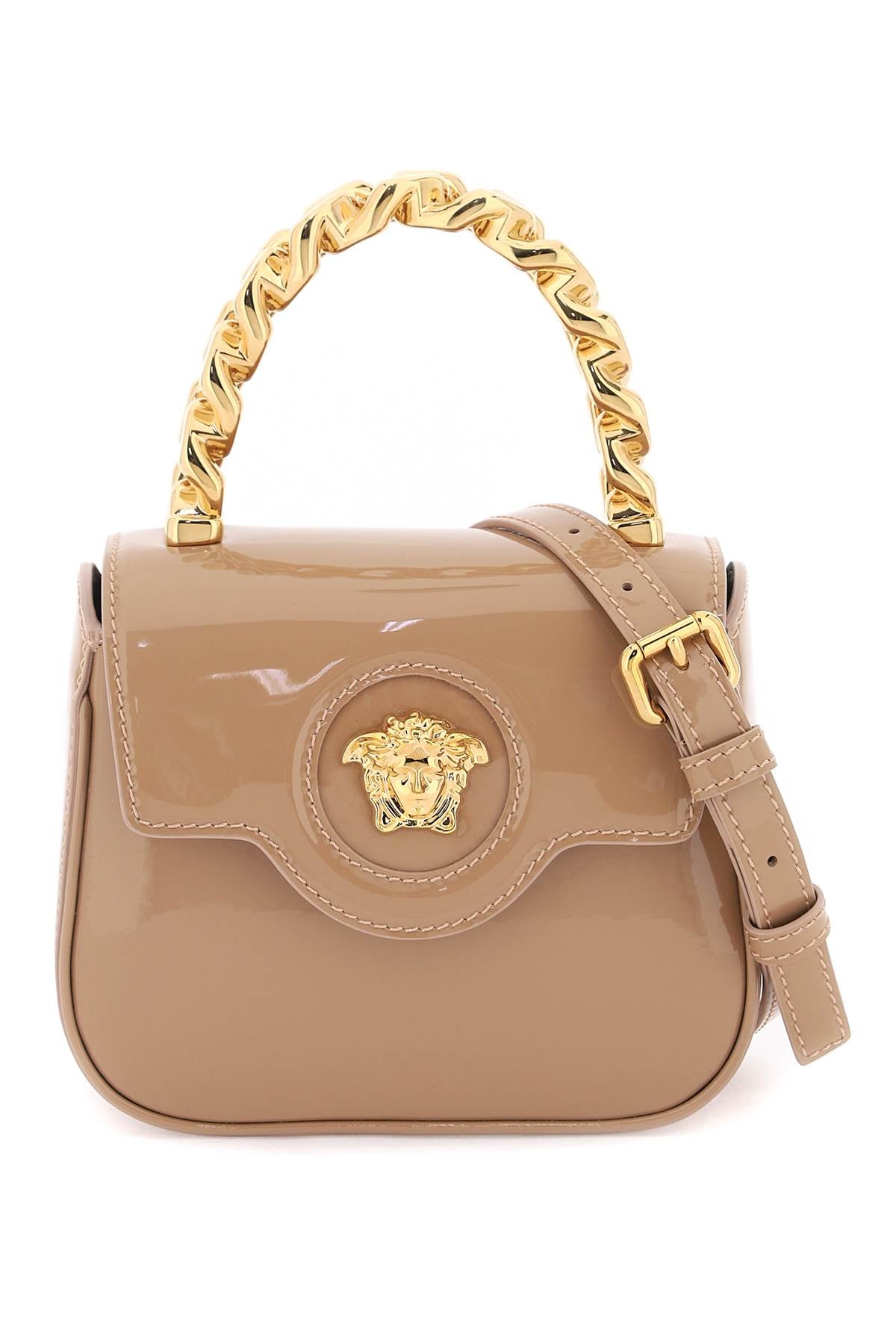 Versace patent leather 'la medusa' mini bag