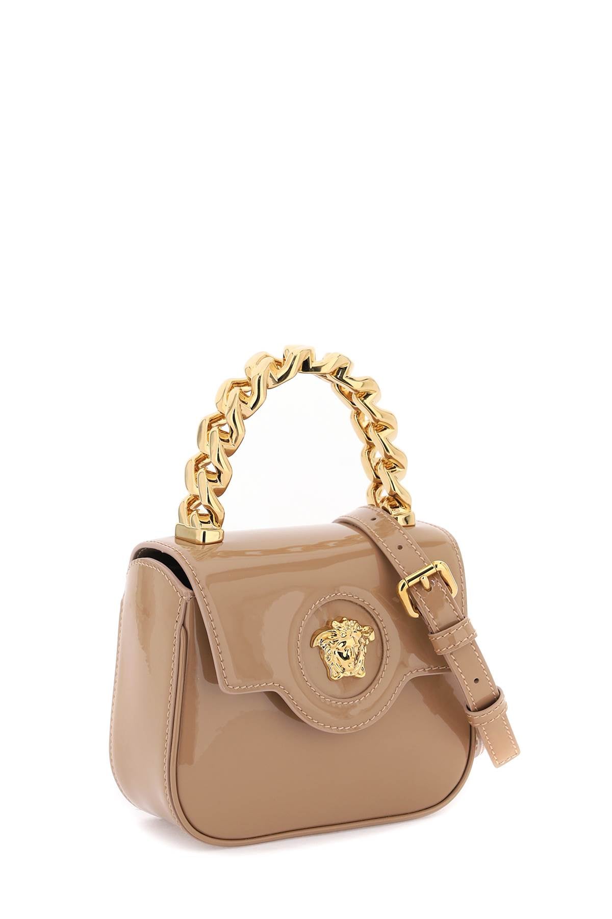 Versace patent leather 'la medusa' mini bag