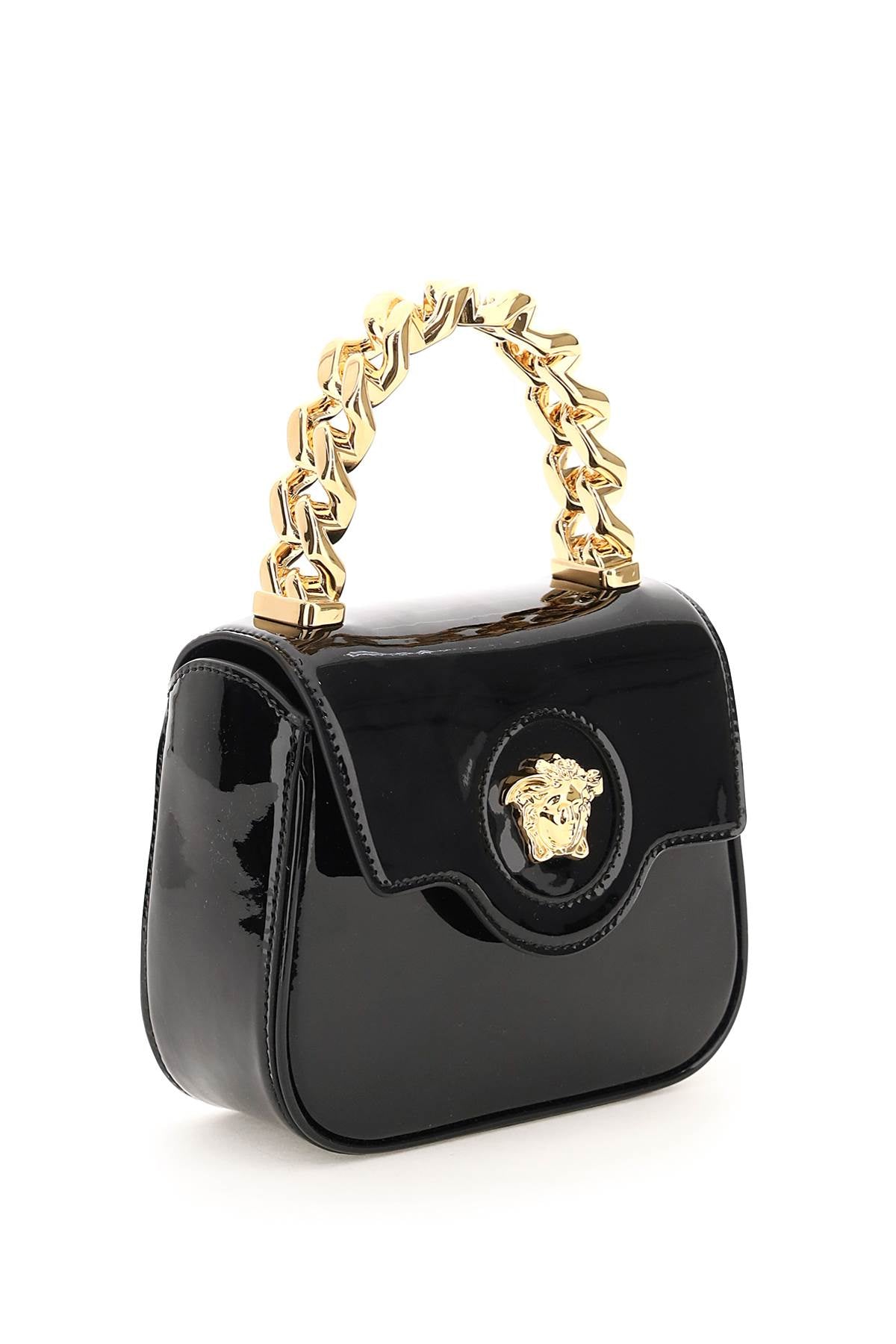 Versace patent leather 'la medusa' mini bag