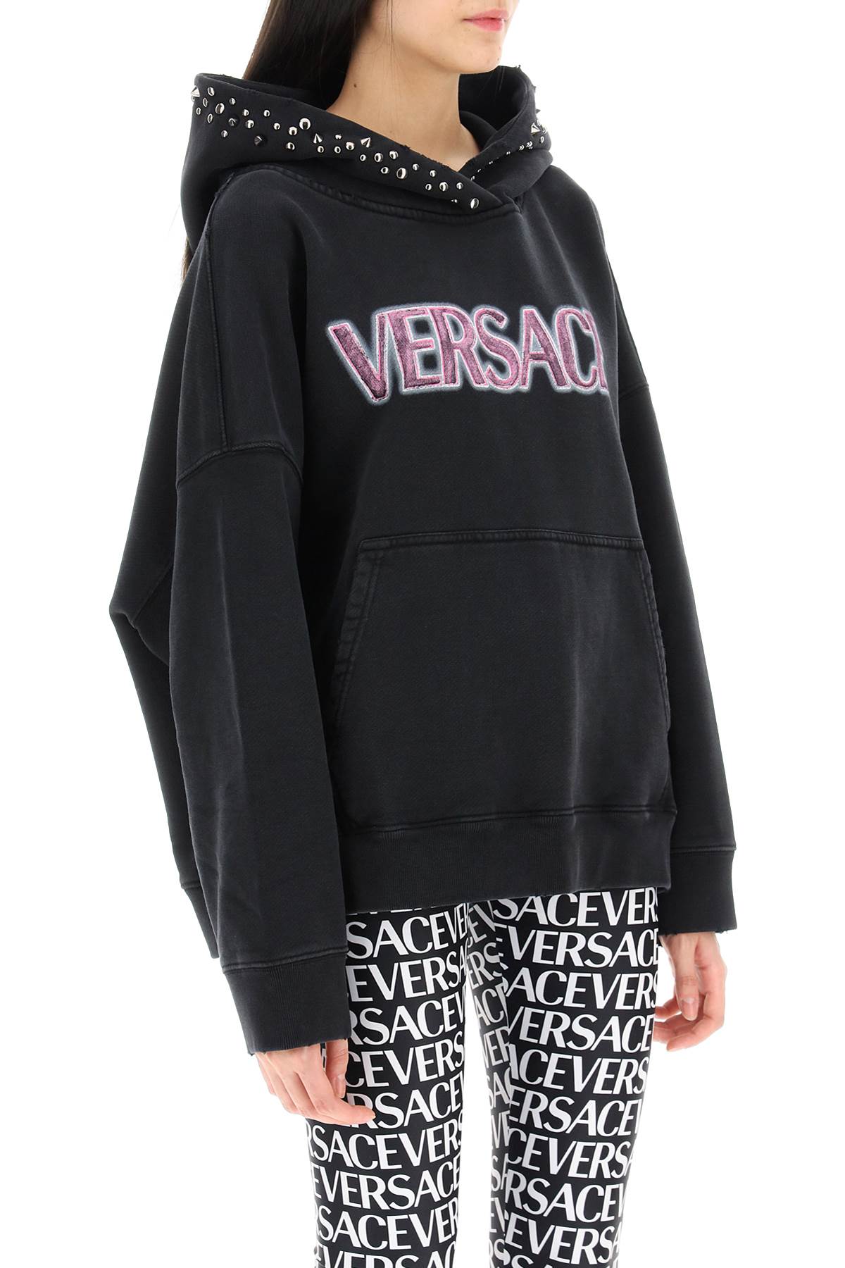 Versace hoodie with studs