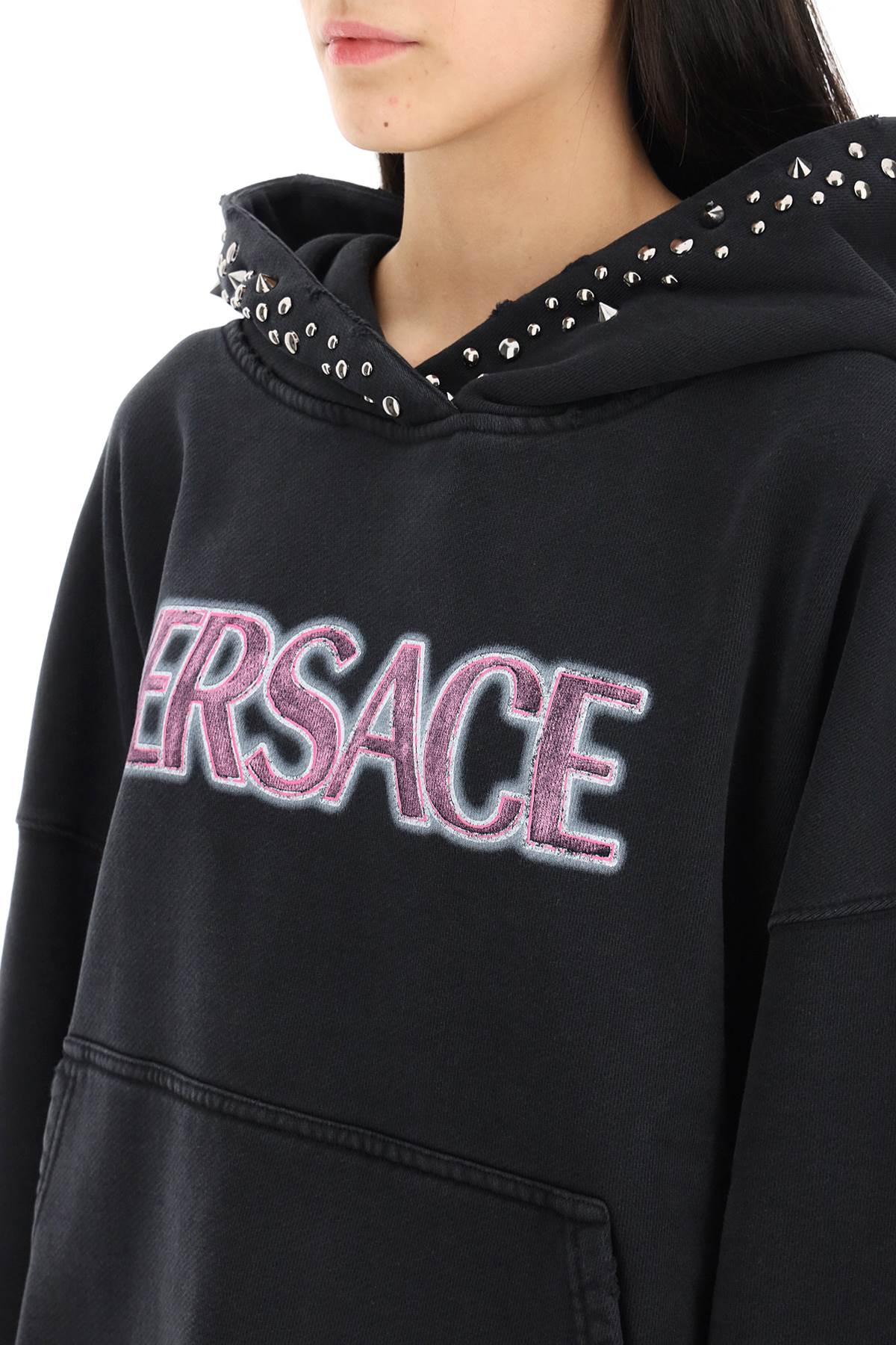 Versace hoodie with studs