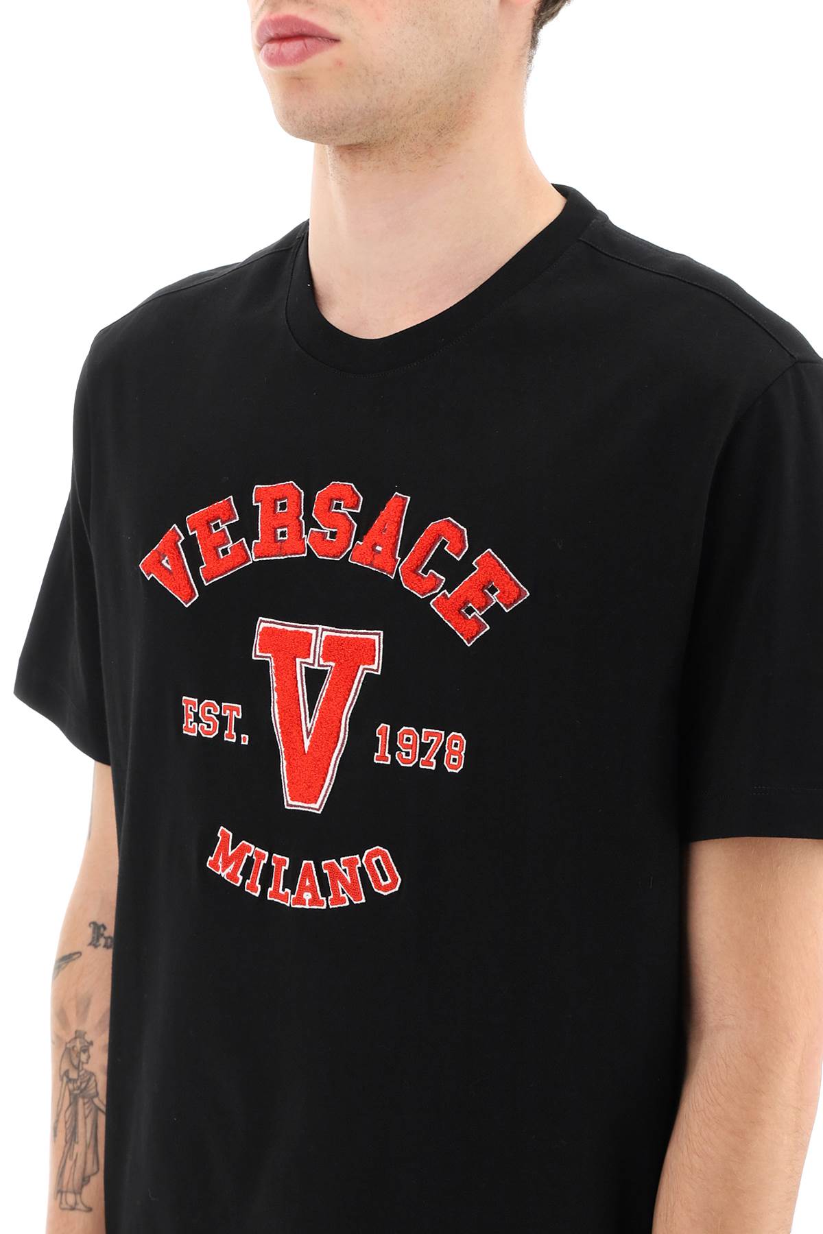 Versace mitchel logo varsity t-shirt