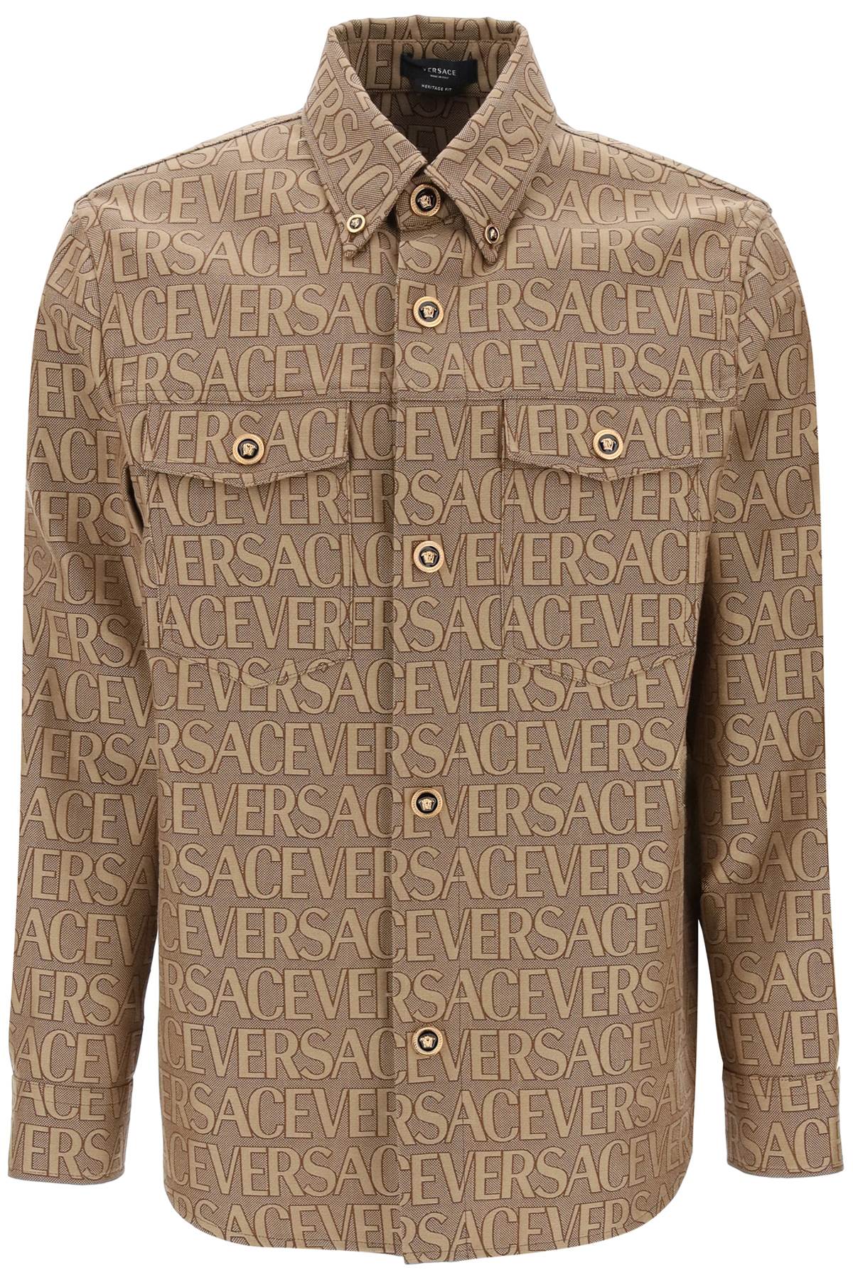 Versace versace allover overshirt jacket