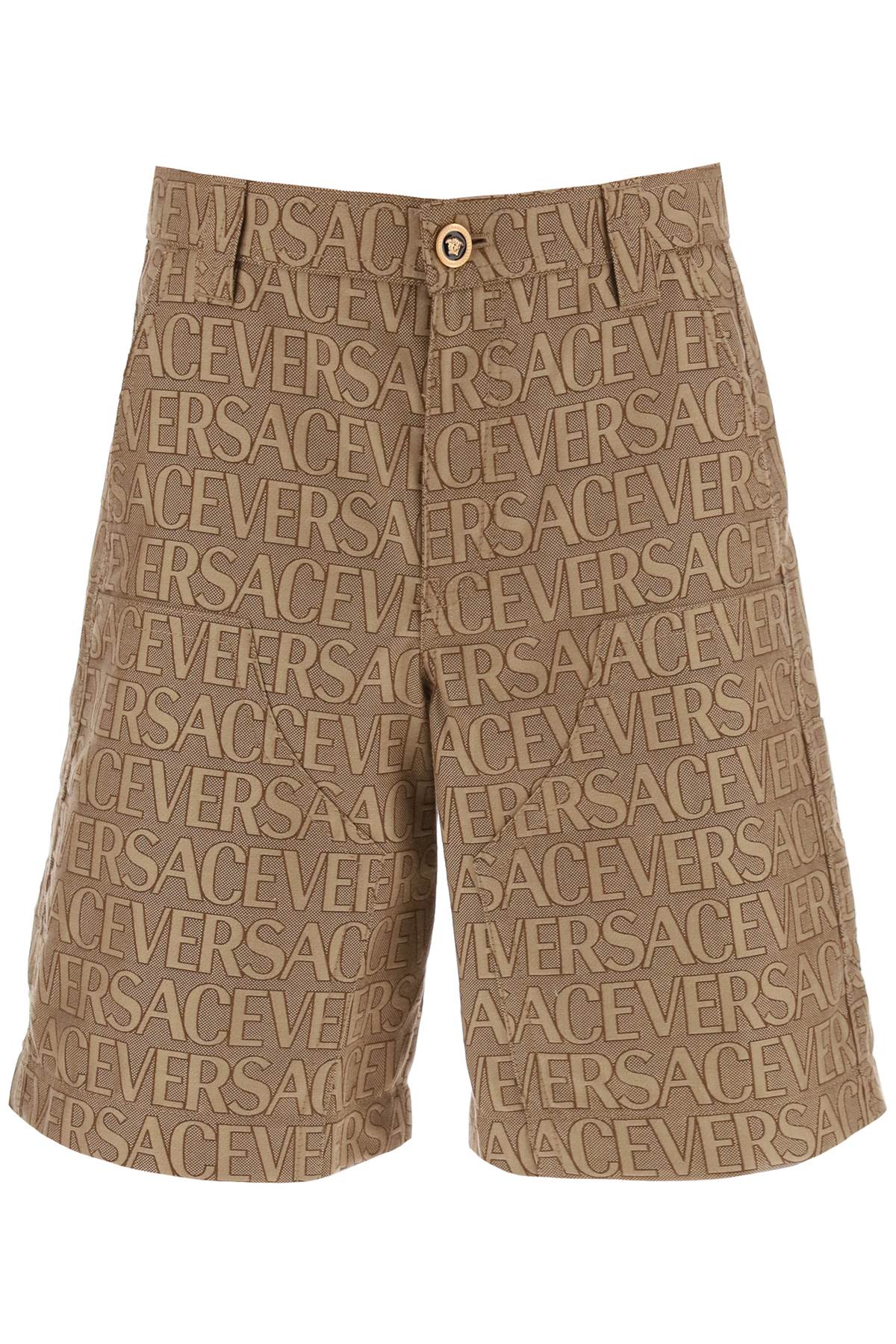 Versace versace allover shorts