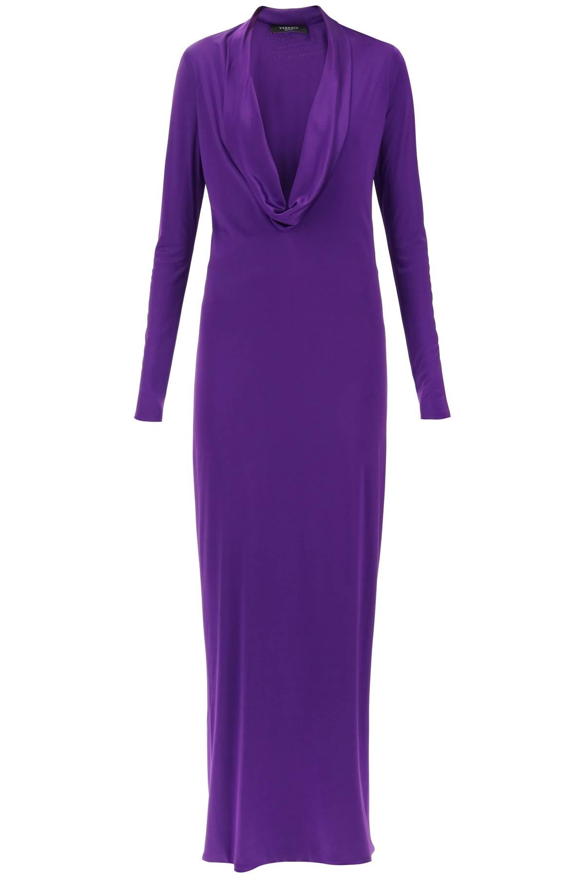 Versace cowl neck maxi dress