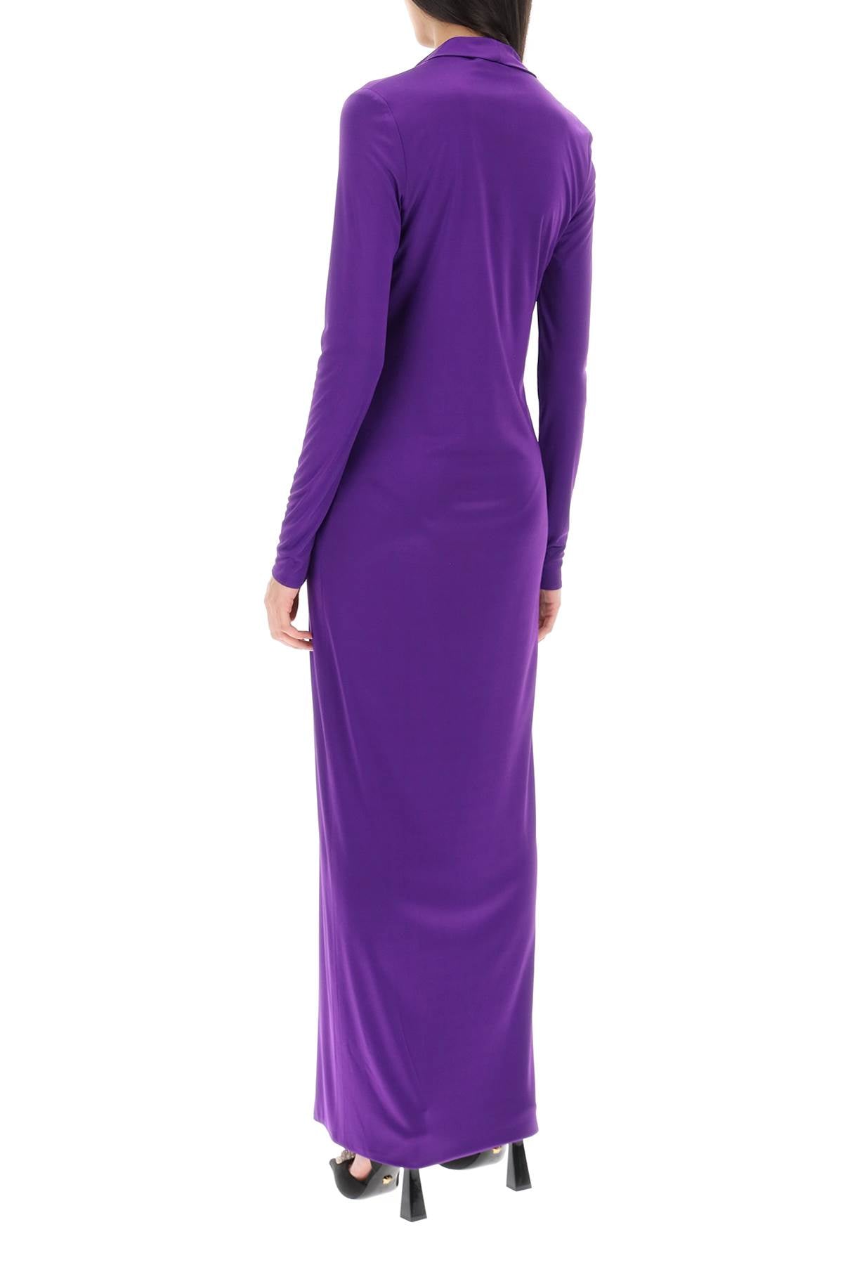 Versace cowl neck maxi dress