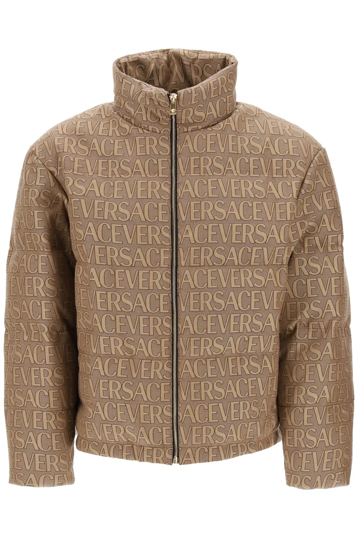 Versace versace allover down jacket