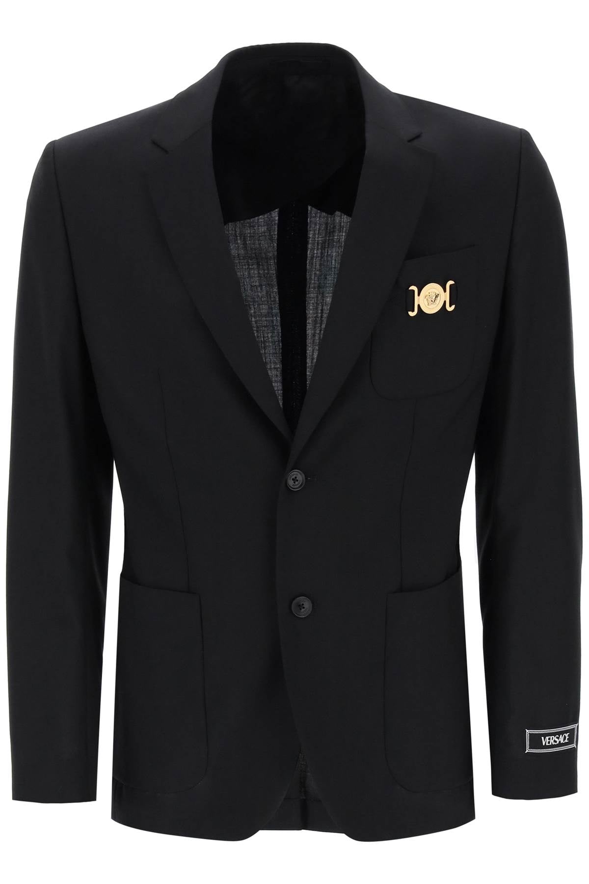 Versace medusa biggie single-breasted blazer