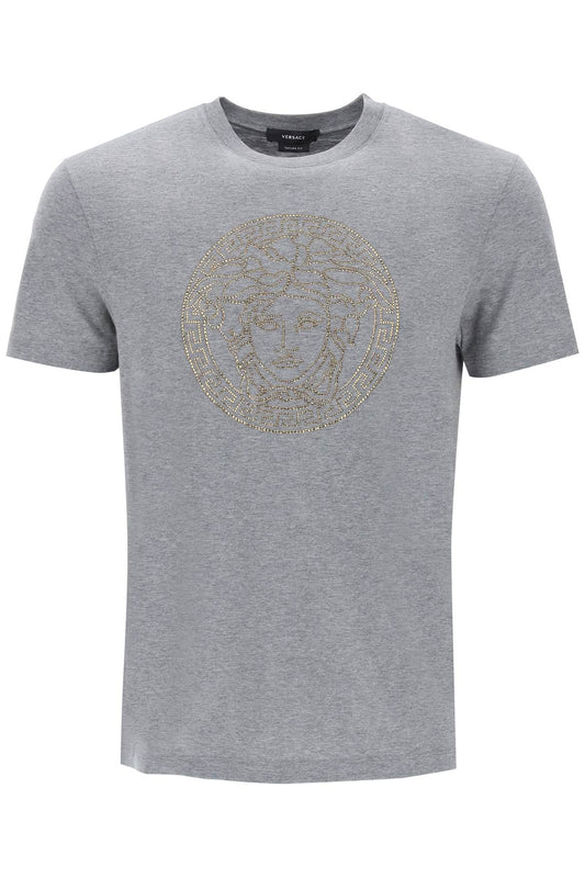 Versace rhinestones medusa t-shirt