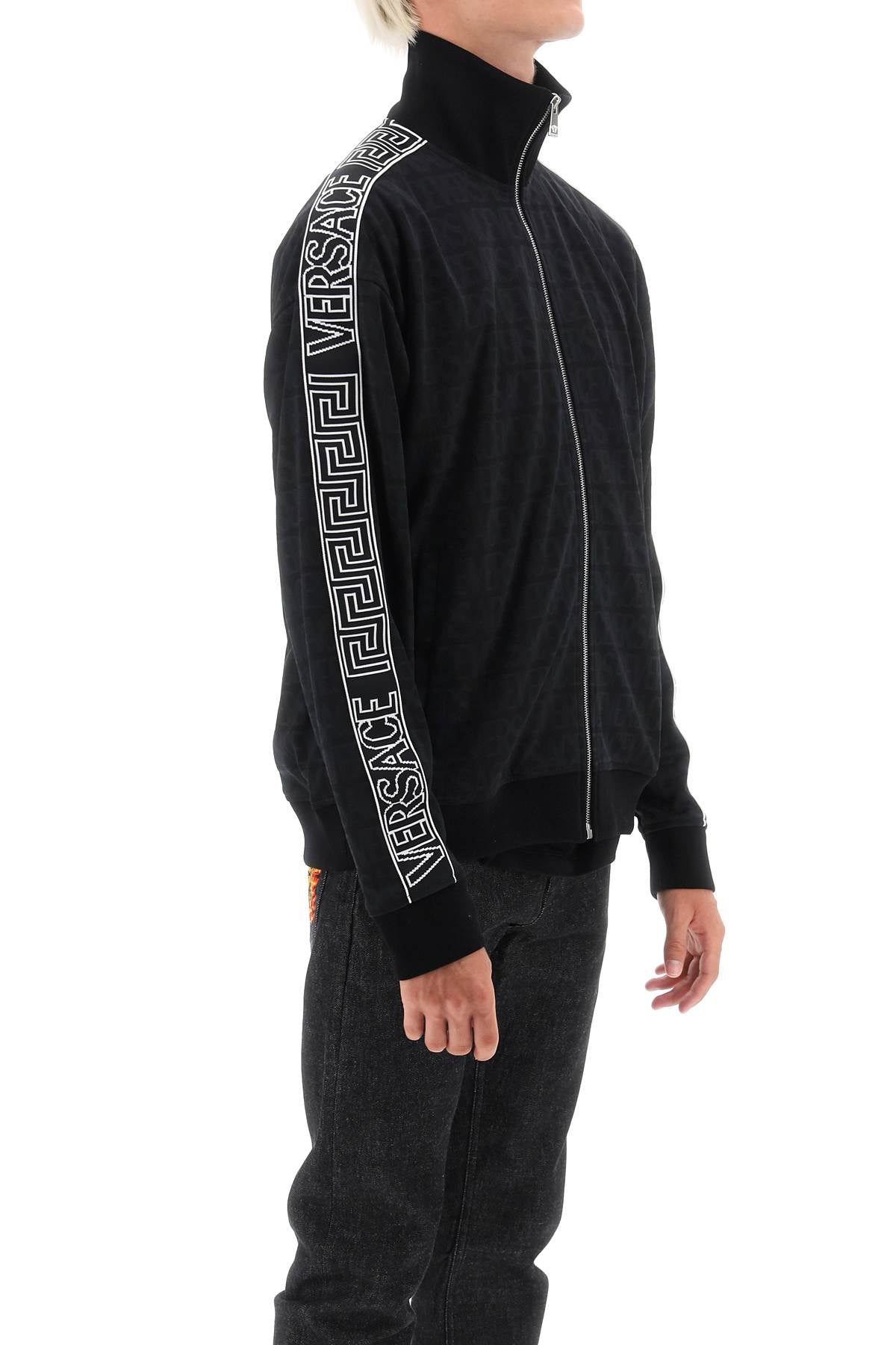 Versace techno versace allover track sweatshirt