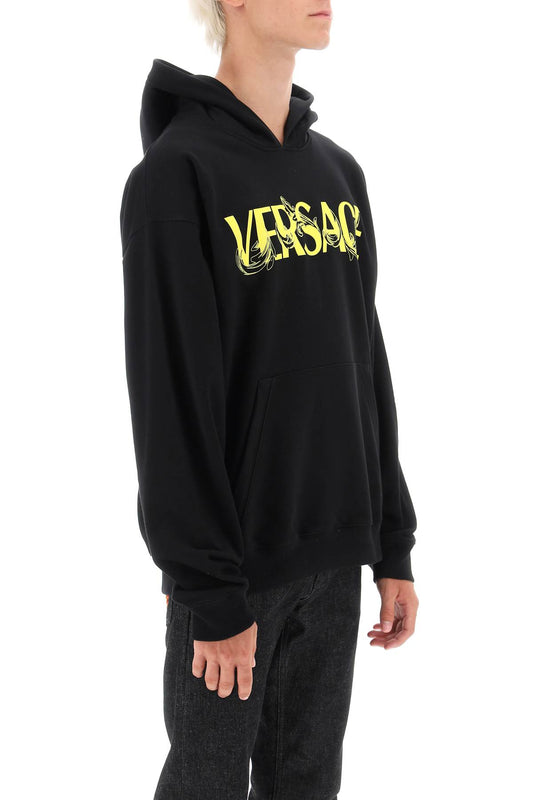 Versace barocco silhouette hoodie