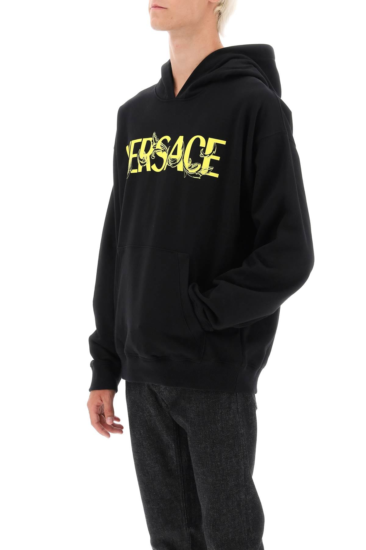 Versace barocco silhouette hoodie