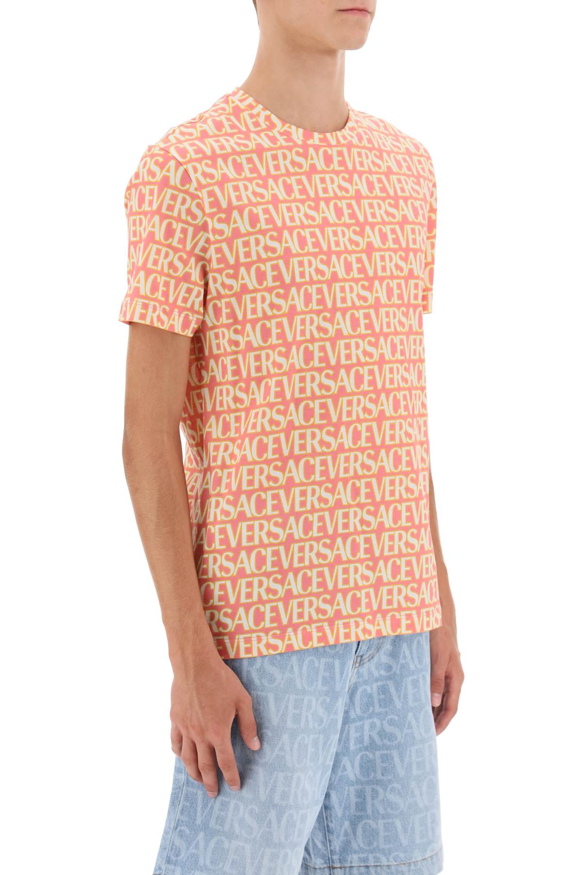 Versace versace allover t-shirt