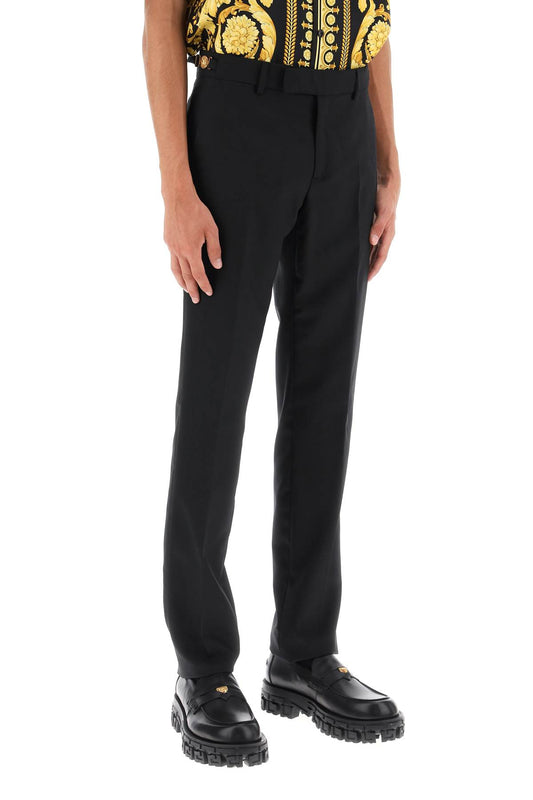 Versace tailored pants with medusa details