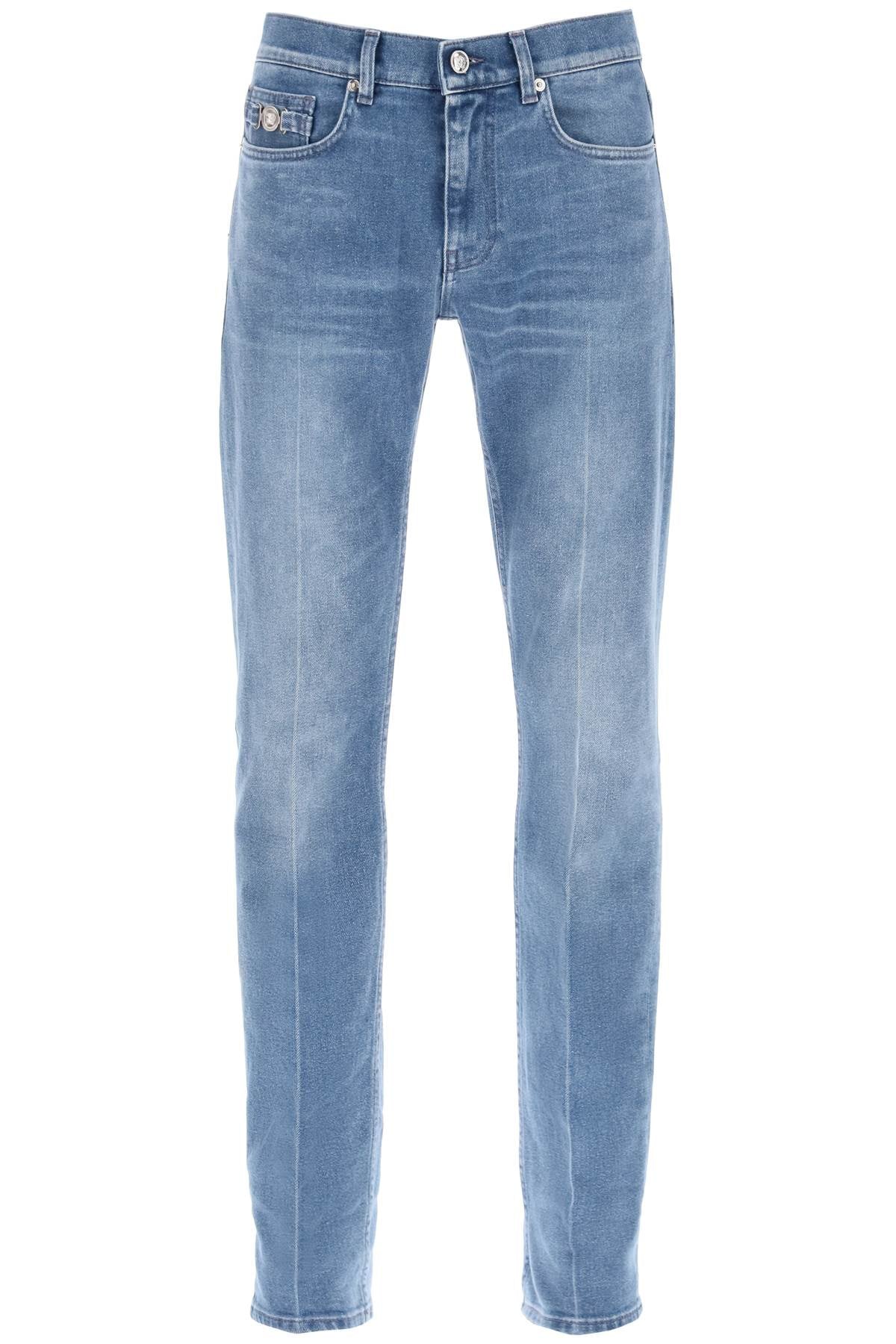 Versace stretch denim slim fit jeans