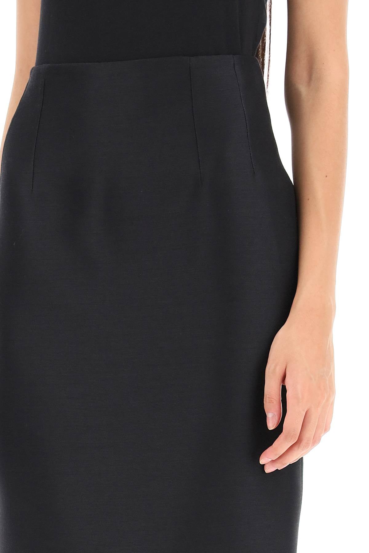 Versace wool silk pencil skirt