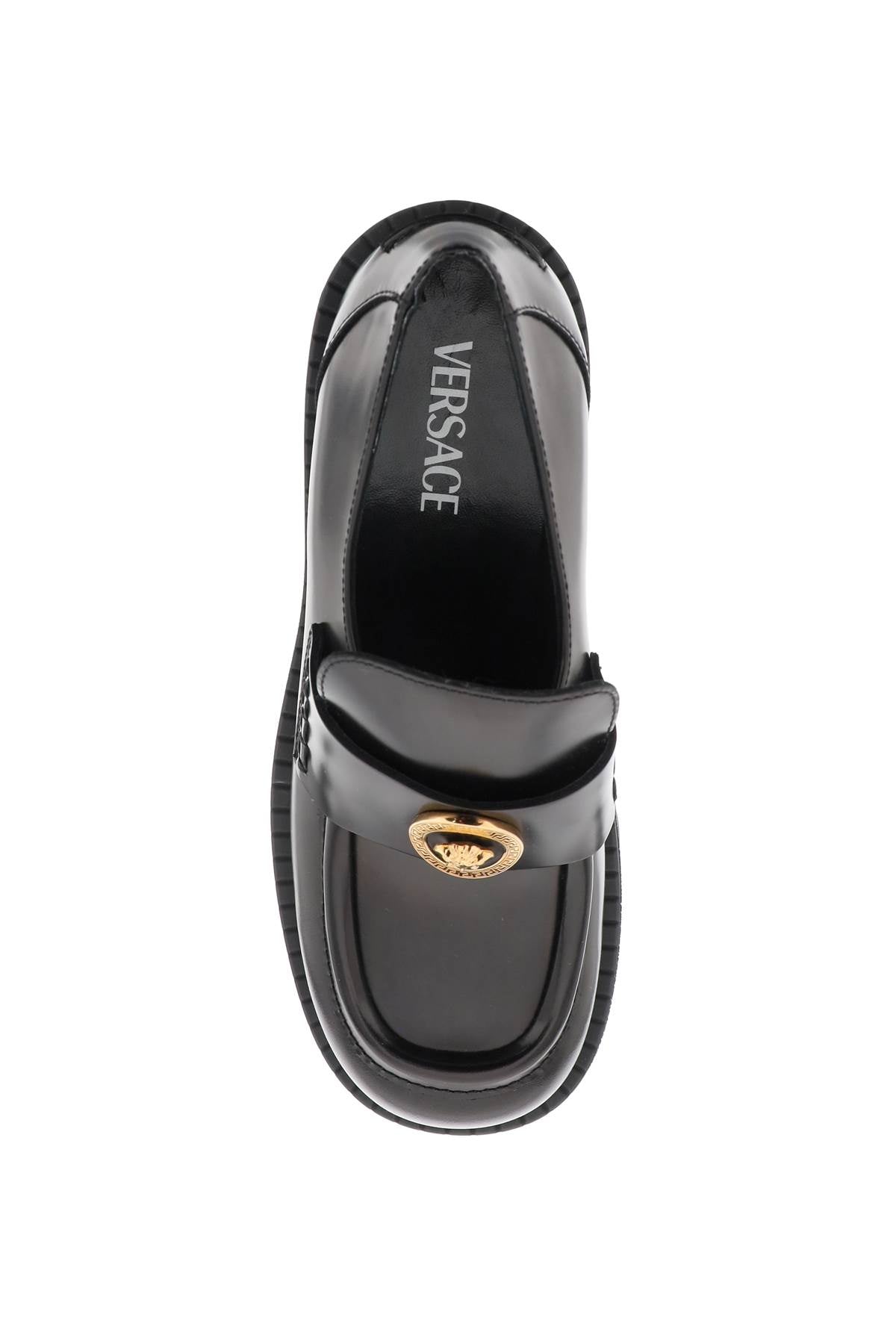 Versace "brushed leather alia loaf