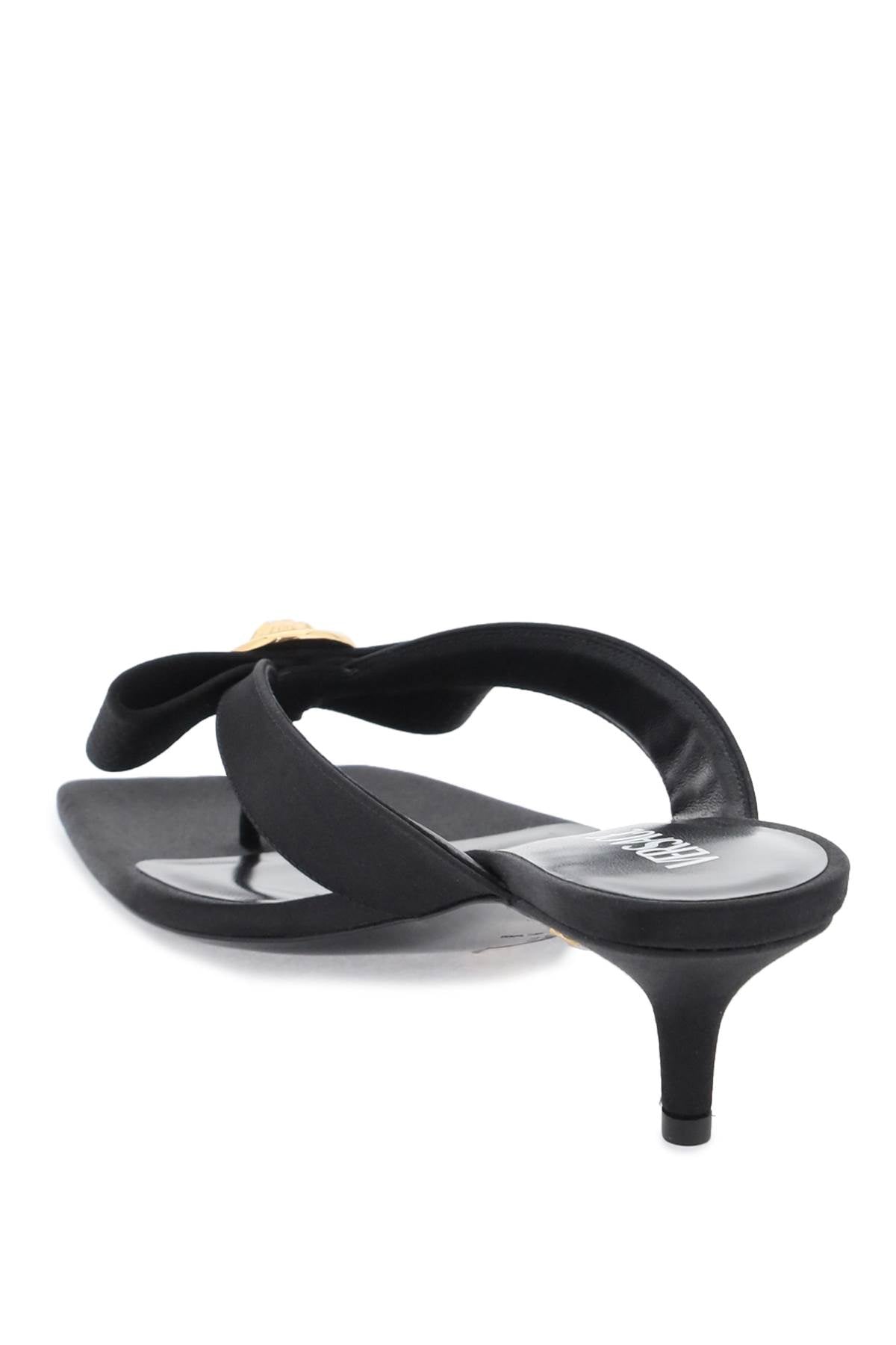 Women's Gianni Ribbon Thong Mules by Versace