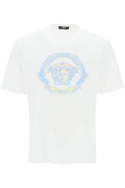 Versace medusa embroidered t-shirt