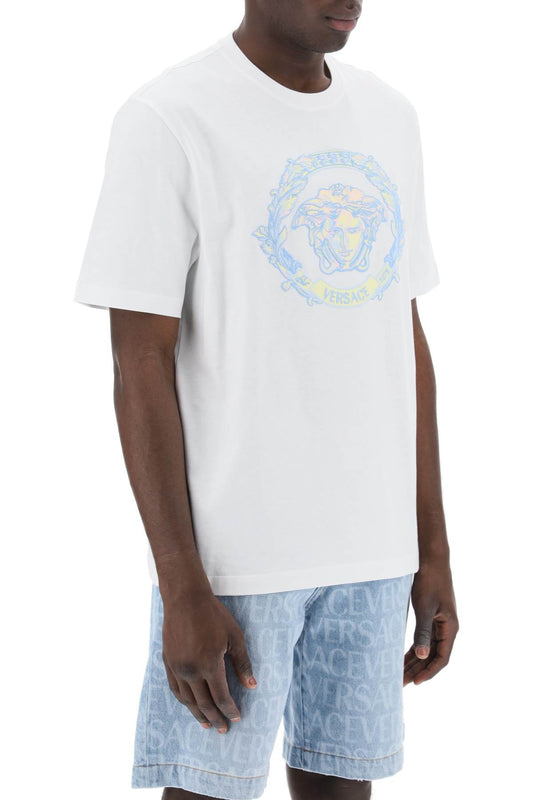 Versace medusa embroidered t-shirt