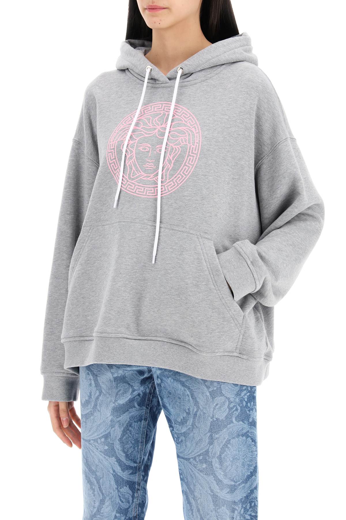 Versace hooded sweatshirt with mél