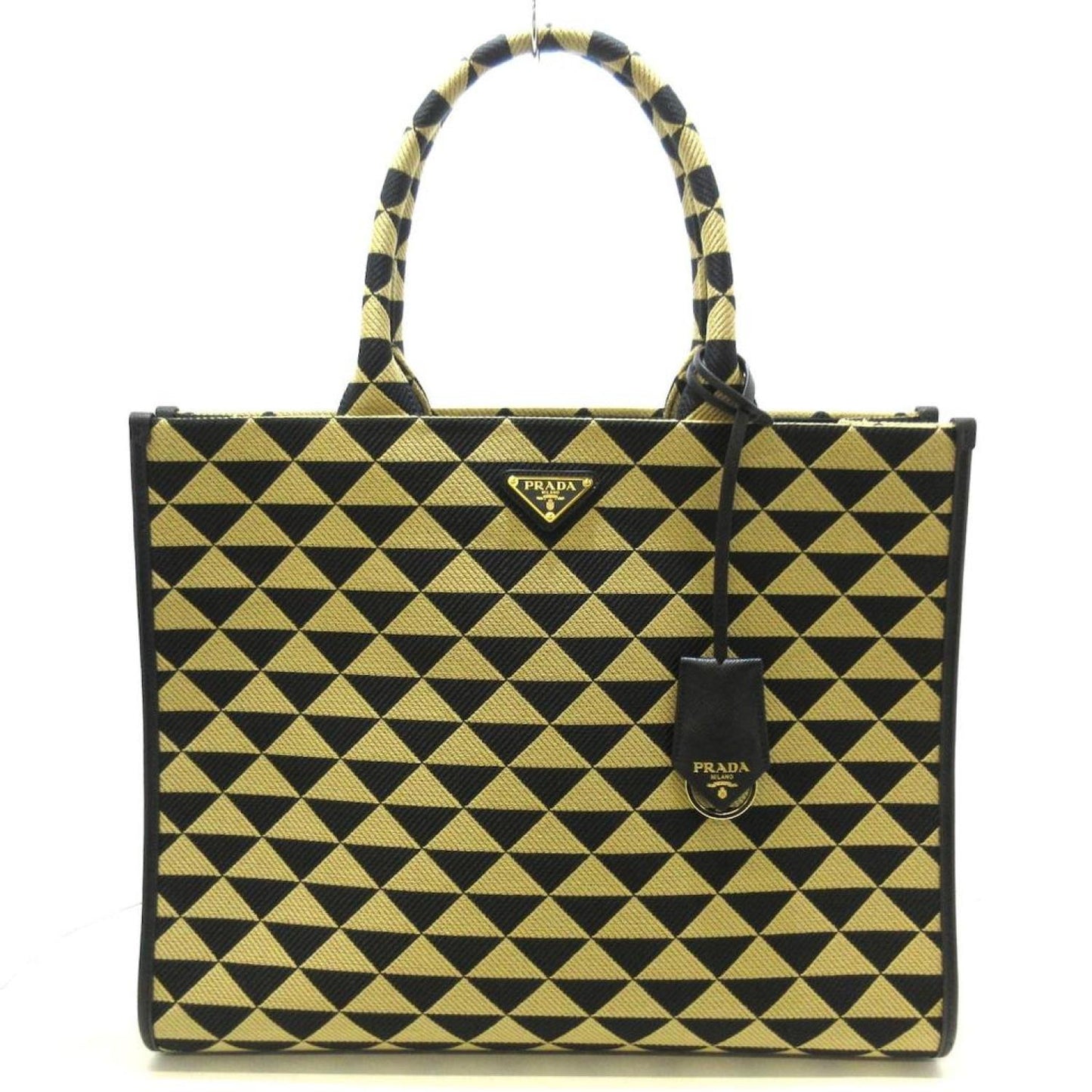 Prada Symbole  Canvas Tote Bag (Pre-Owned)