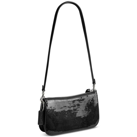 Penn Small Leather Sequined Shoulder Bag