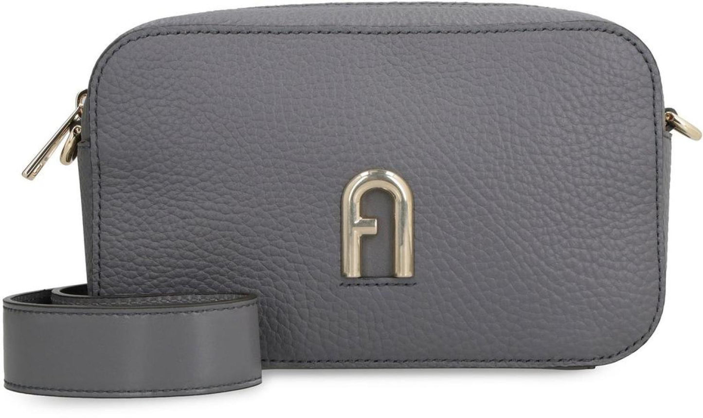 Furla Logo-Plaque Zipped Mini Crossbody Bag