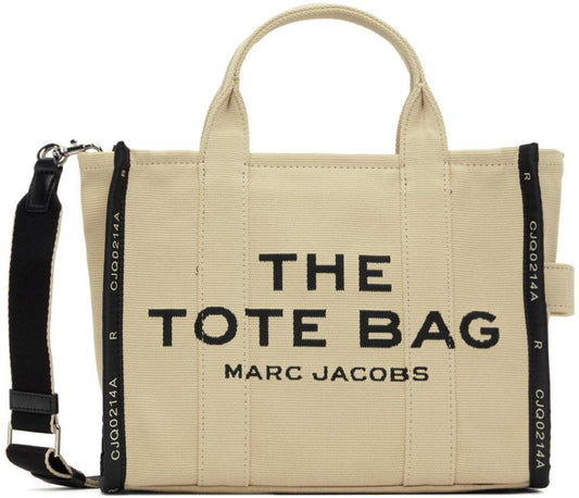 Beige 'The Jacquard Medium' Tote